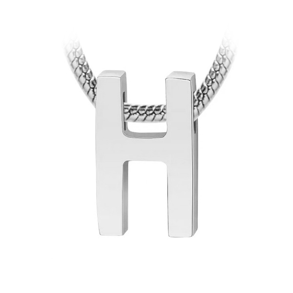 Šperky4U Navlékací ocelový přívěšek iniciála - písmeno - PP-1006-H