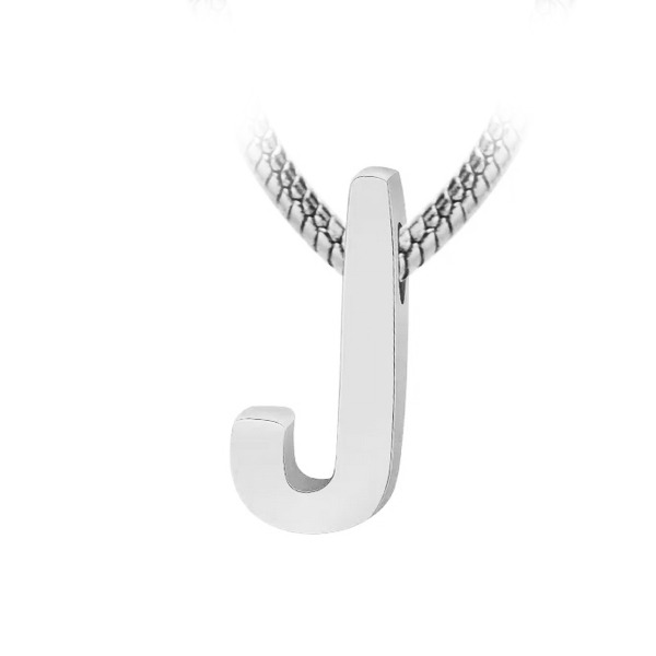Šperky4U Navlékací ocelový přívěšek iniciála - písmeno - PP-1006-J