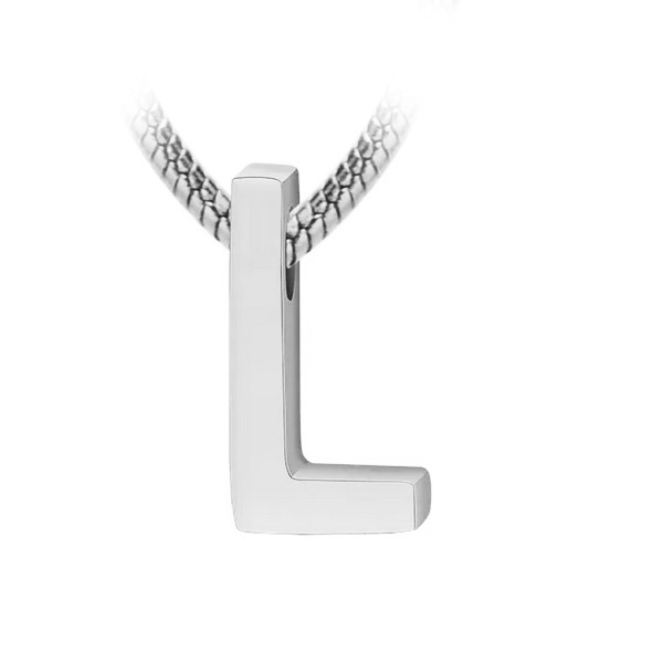Šperky4U Navlékací ocelový přívěšek iniciála - písmeno - PP-1006-L