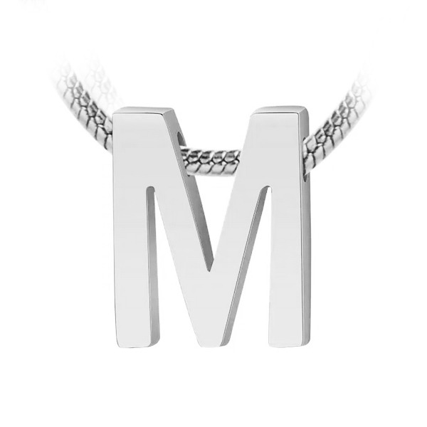 Šperky4U Navlékací ocelový přívěšek iniciála - písmeno - PP-1006-M