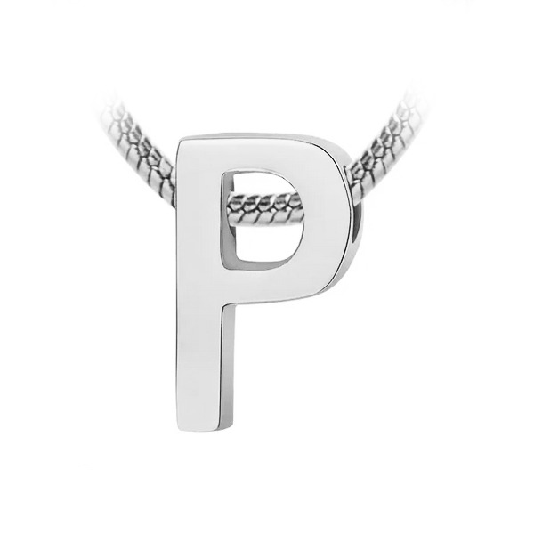 Šperky4U Navlékací ocelový přívěšek iniciála - písmeno - PP-1006-P