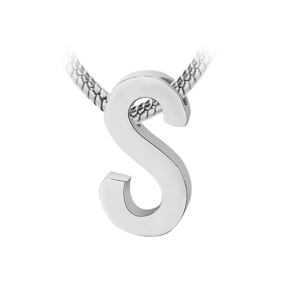 Šperky4U Navlékací ocelový přívěšek iniciála - písmeno - PP-1006-S