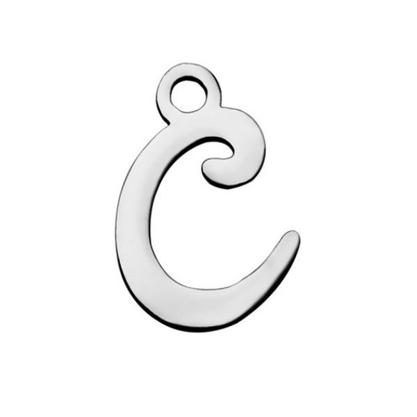 Šperky4U Drobný ocelový přívěšek - písmeno - iniciála - OK1307-C