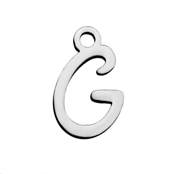 Šperky4U Drobný ocelový přívěšek - písmeno - iniciála - OK1307-G