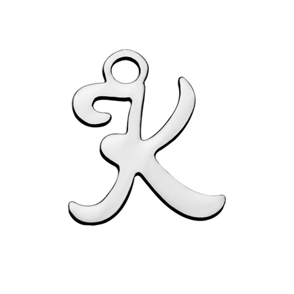 Šperky4U Drobný ocelový přívěšek - písmeno - iniciála - OK1307-K