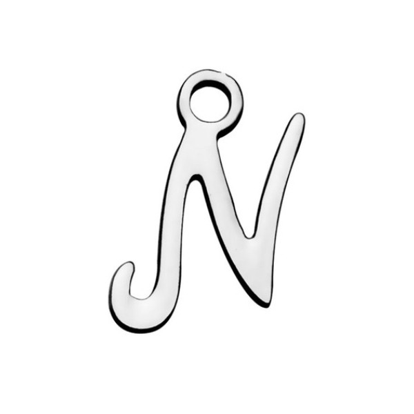 Šperky4U Drobný ocelový přívěšek - písmeno - iniciála - OK1307-N