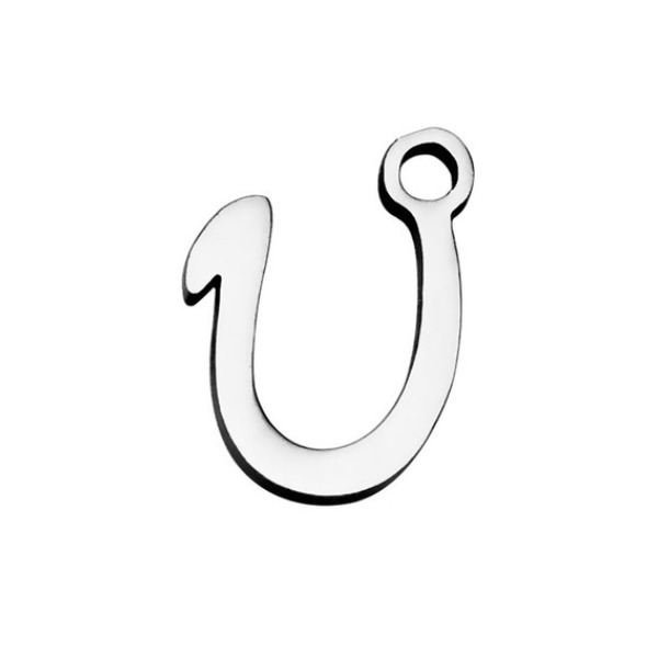 Šperky4U Drobný ocelový přívěšek - písmeno - iniciála - OK1307-U