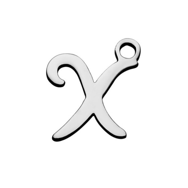 Šperky4U Drobný ocelový přívěšek - písmeno - iniciála - OK1307-X