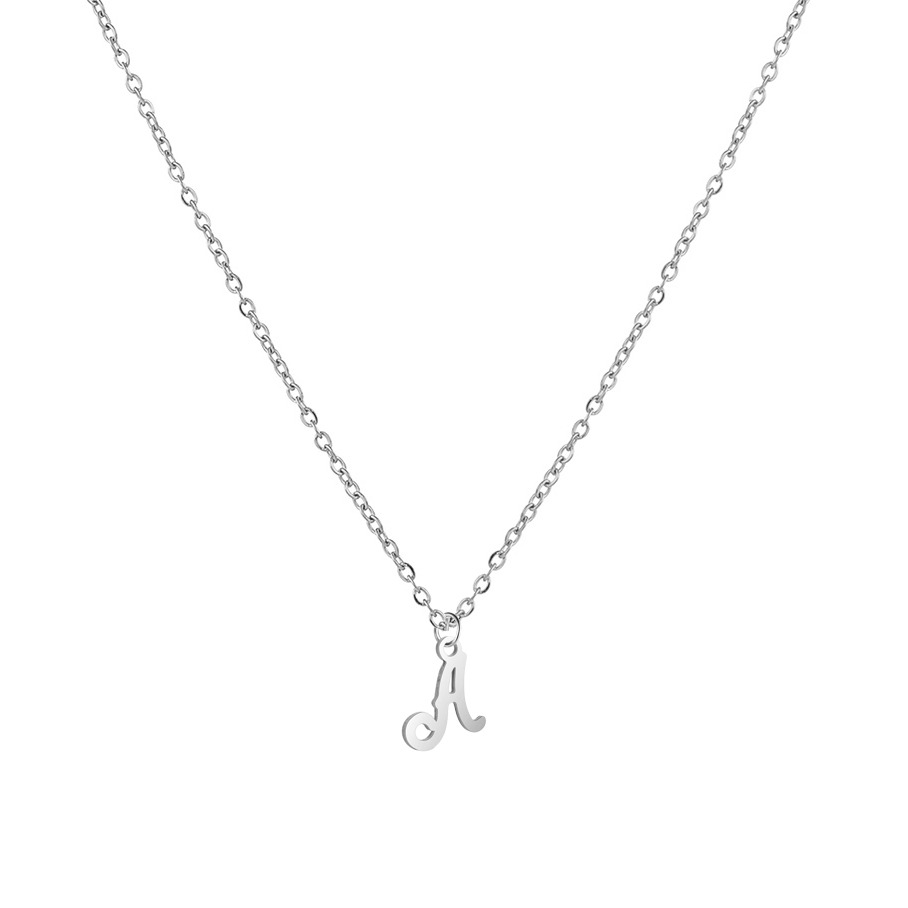 Šperky4U Ocelový náhrdelník, písmeno - OPD0339-A