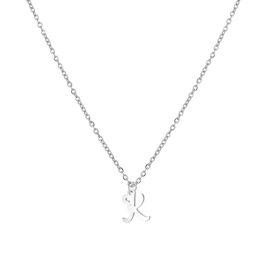 Šperky4U Ocelový náhrdelník, písmeno - OPD0339-K