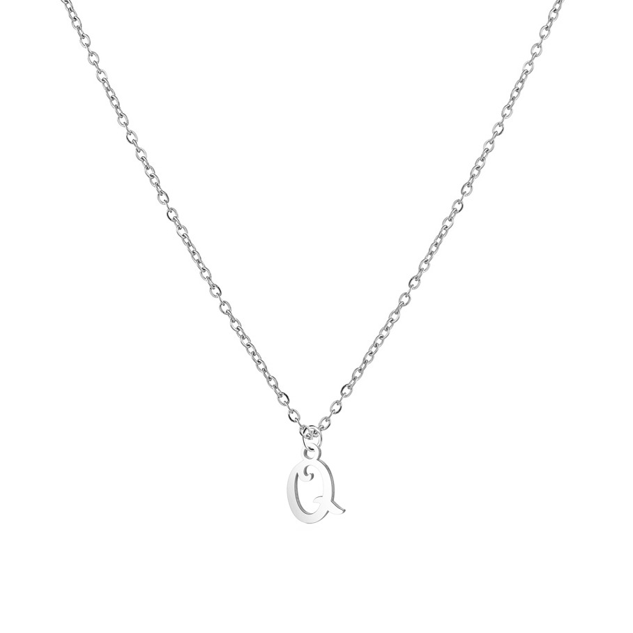 Šperky4U Ocelový náhrdelník, písmeno - OPD0339-Q