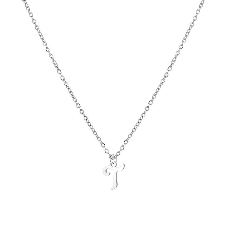 Šperky4U Ocelový náhrdelník, písmeno - OPD0339-T