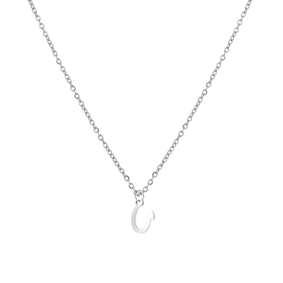 Šperky4U Ocelový náhrdelník, písmeno - OPD0339-U