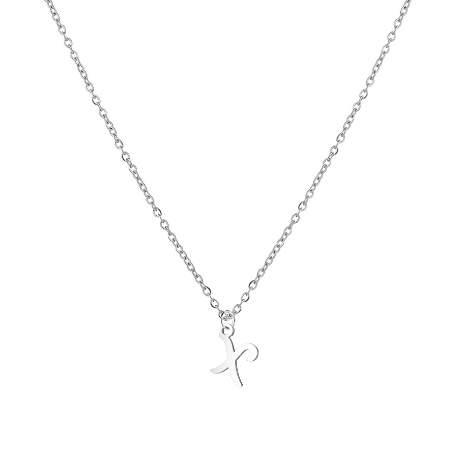 Šperky4U Ocelový náhrdelník, písmeno - OPD0339-X