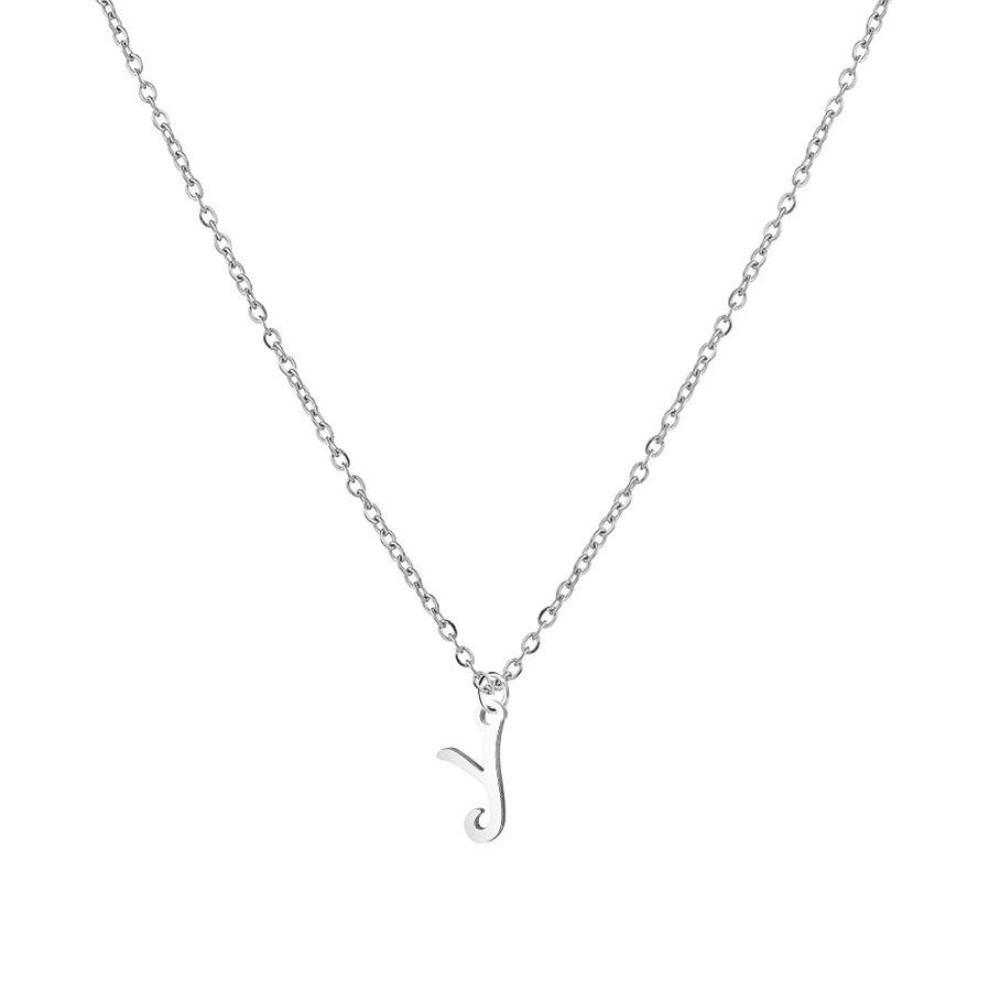 Šperky4U Ocelový náhrdelník, písmeno - OPD0339-Y
