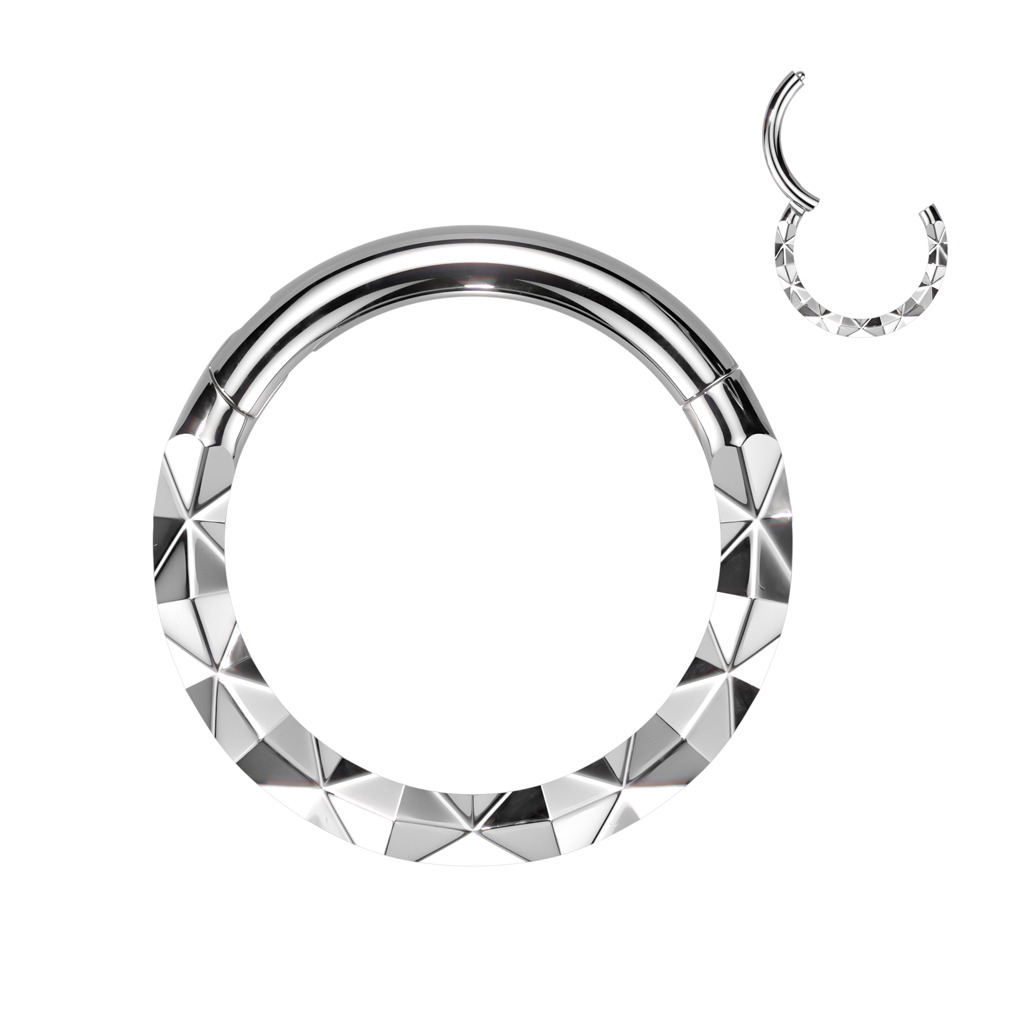Šperky4U Piercing kruh segment - K01072ST-1208