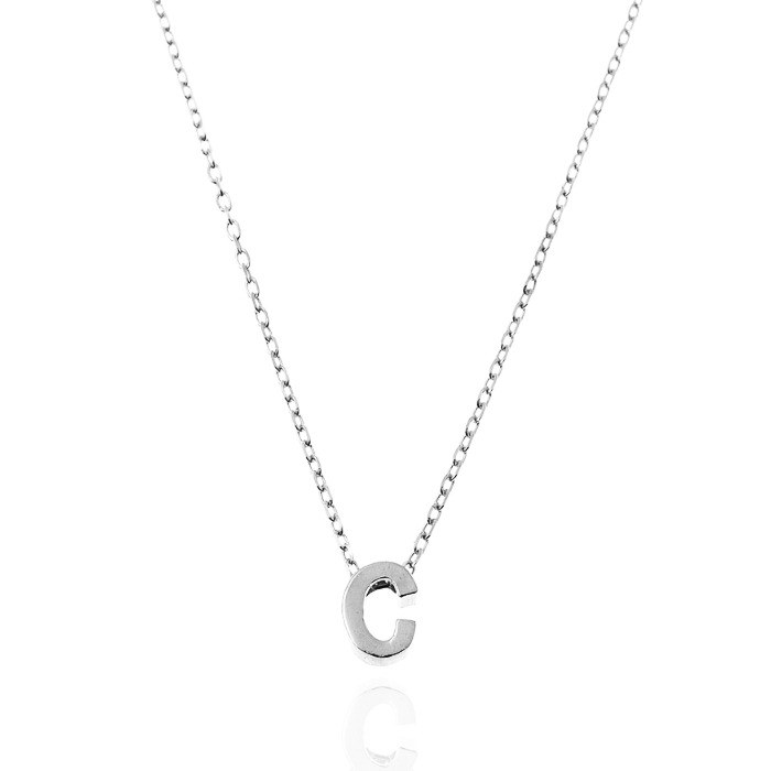 NUBIS® Stříbrný náhrdelník - písmeno - NB-2196-C