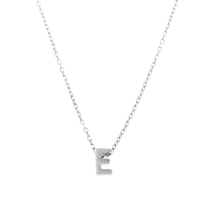 NUBIS® Stříbrný náhrdelník - písmeno - NB-2196-E