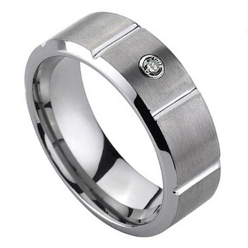 NUBIS® NWF1012 Dámský snubní prsten se zirkonem - velikost 58 - NWF1012-Zr-58