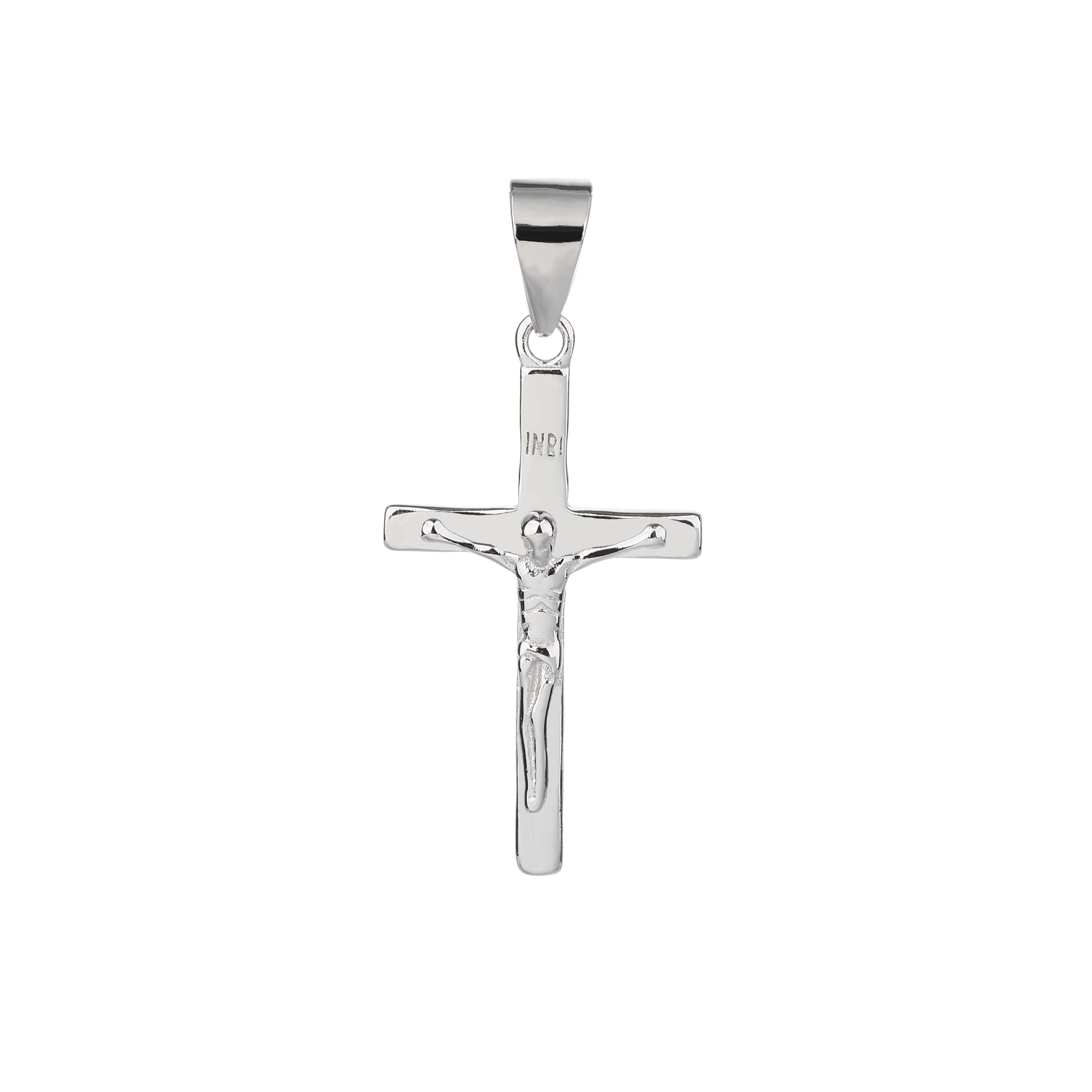 NUBIS® Stříbrný přívěšek kříž s Ježíšem - NB-4411