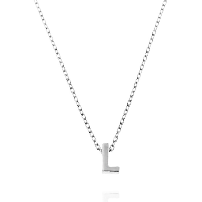 NUBIS® Stříbrný náhrdelník - písmeno - NB-2196-L