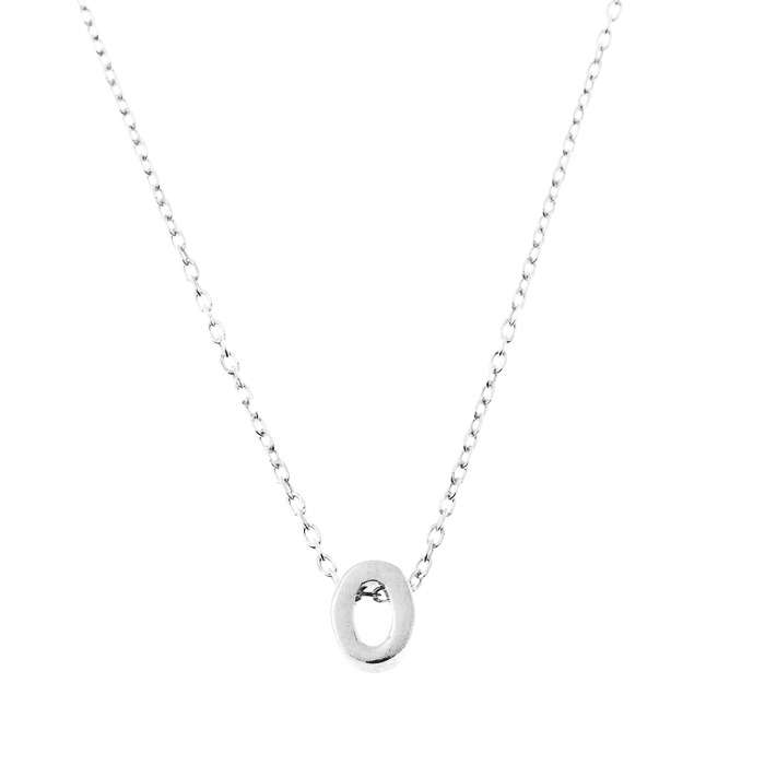NUBIS® Stříbrný náhrdelník - písmeno - NB-2196-O