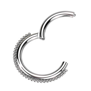 Šperky4U Piercing segment kruh ozdobný - K1043-1210