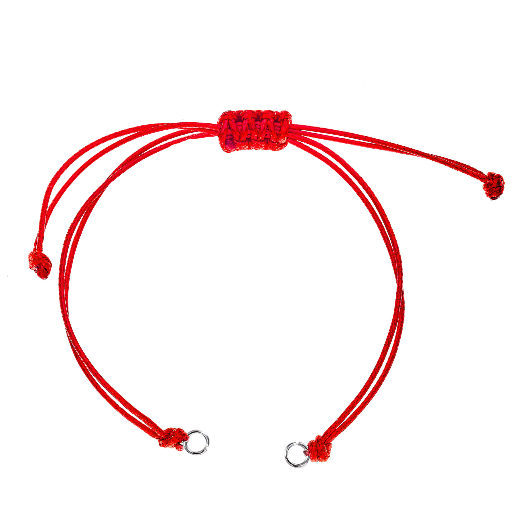 Šperky4U Červená voskovaná šňůrka na výrobu náramku - OK1207-R