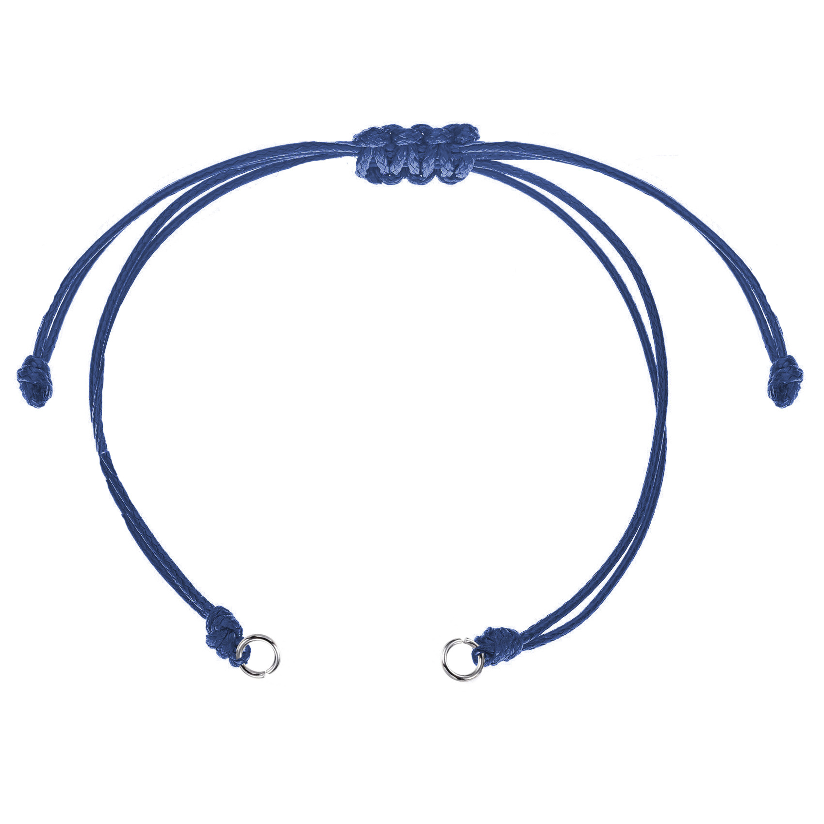 Šperky4U Modrá voskovaná šňůrka na výrobu náramku - OK1207-B