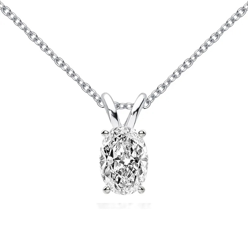 NUBIS® Stříbrný náhrdelník moissanit - MN403