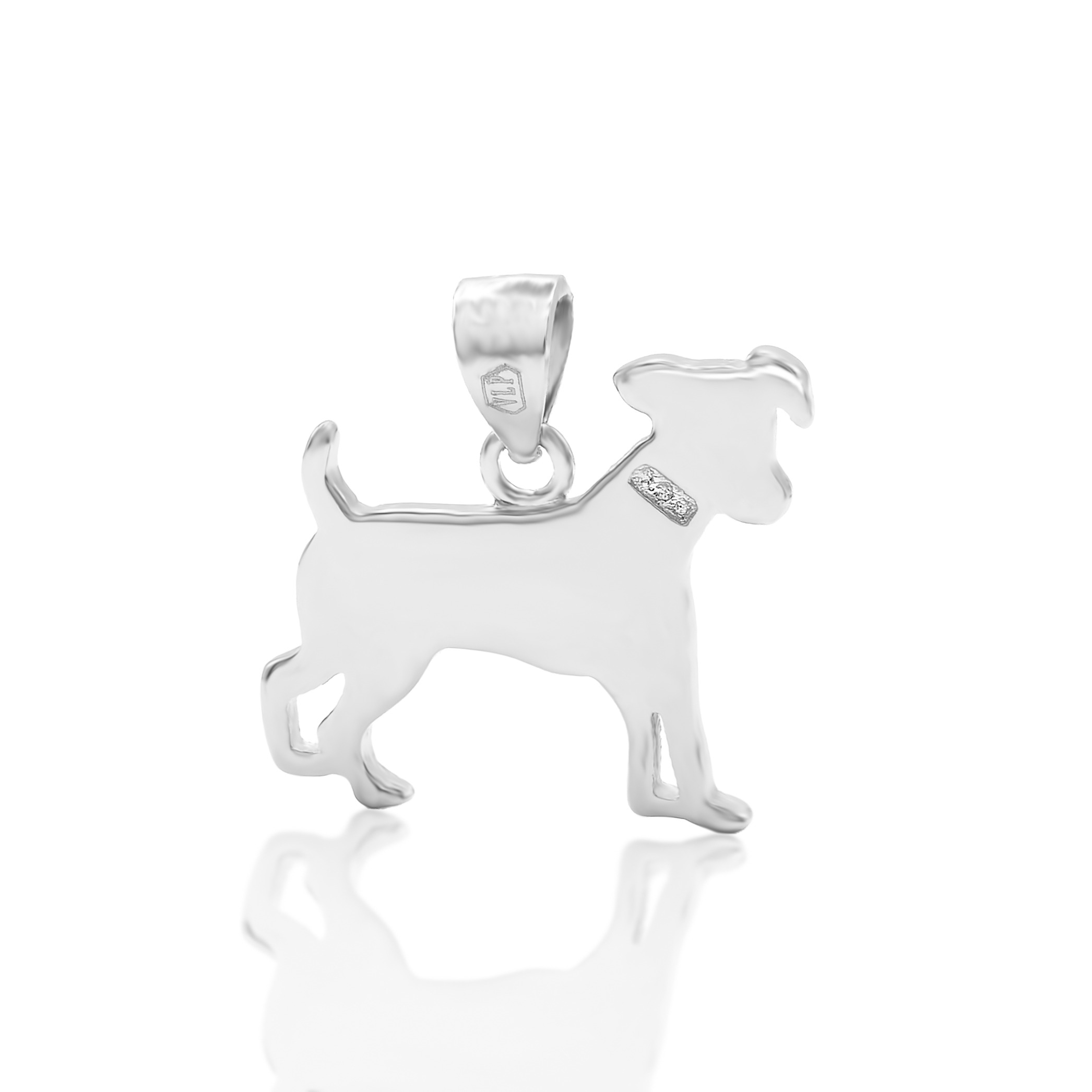 NUBIS® Stříbrný přívěšek pes Jack Russell teriér - NB-4432