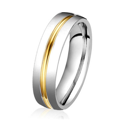 Šperky4U Ocelový prsten, šíře 5 mm, vel. 57 - velikost 57 - OPR0039-57