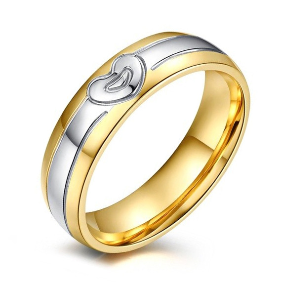Šperky4U Ocelový prsten srdíčko, šíře 6 mm, vel. 62 - velikost 62 - OPR0055-SP-62