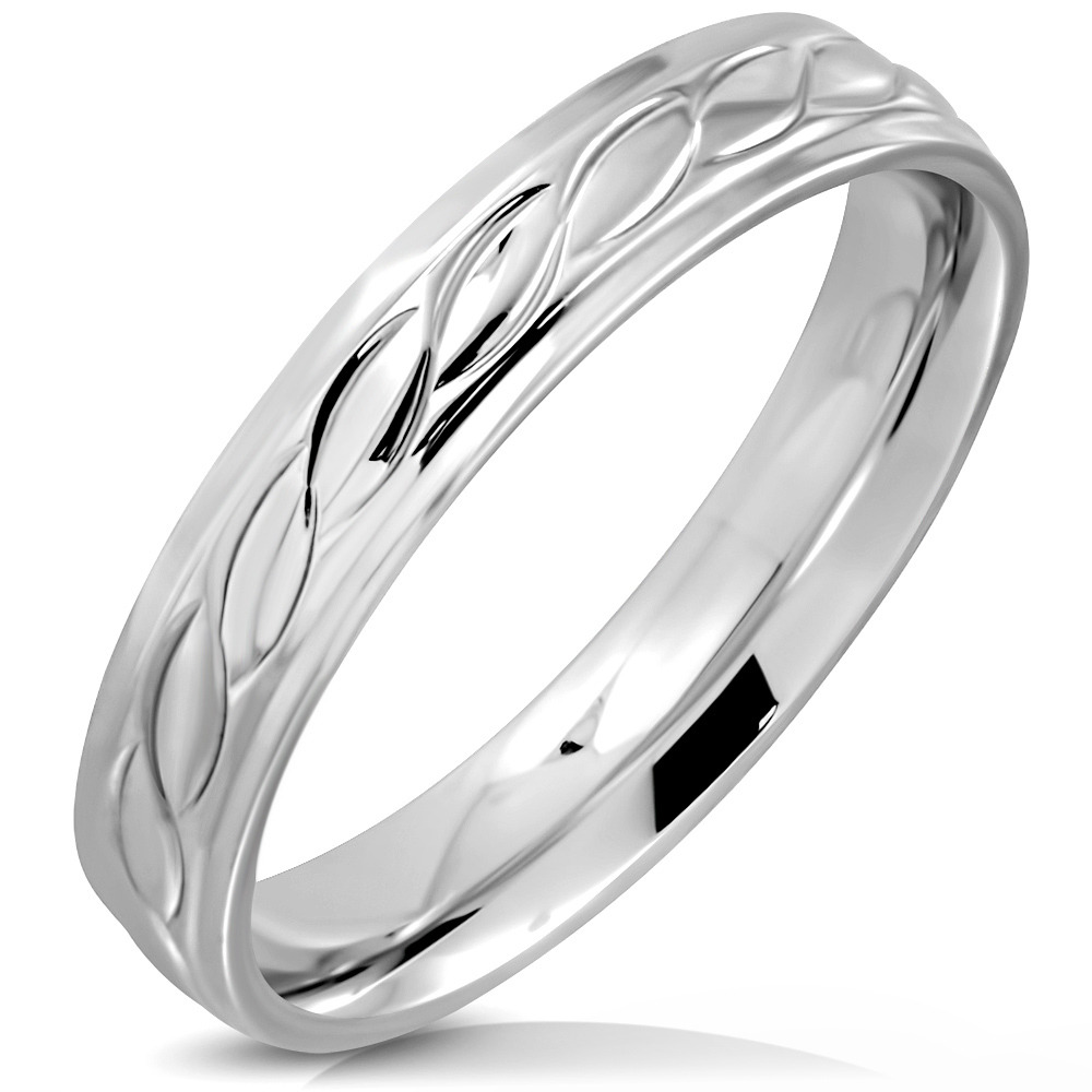 Šperky4U Ocelový prsten - velikost 57 - OPR0103-57