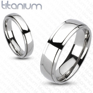 Spikes USA Dámský prsten titan, šíře 6 mm, vel. 54,5 - velikost 54,5 - TT1021-4-54,5