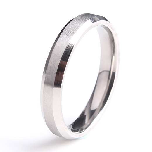Šperky4U Ocelový prsten, šíře 4 mm - velikost 61 - OPR0069-67