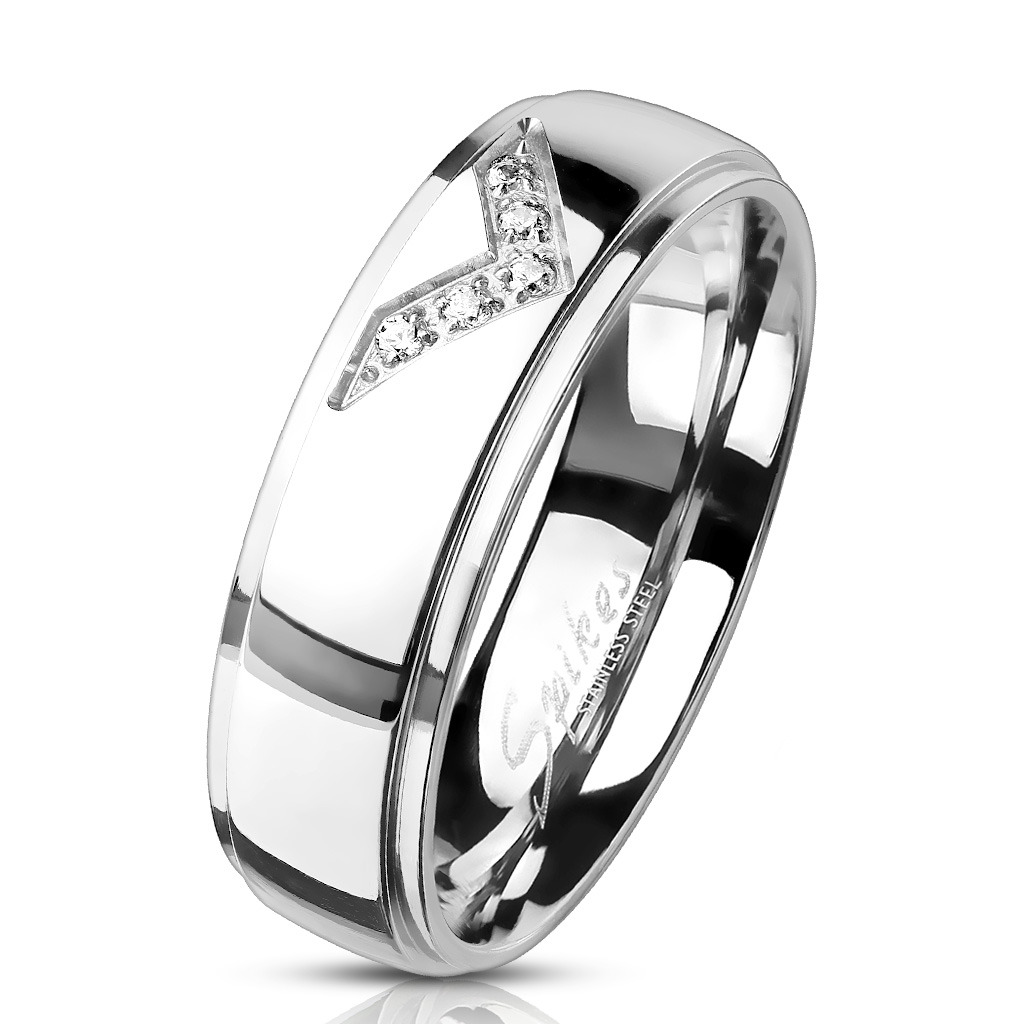 Šperky4U Ocelový prsten - velikost 49 - OPR0096-49