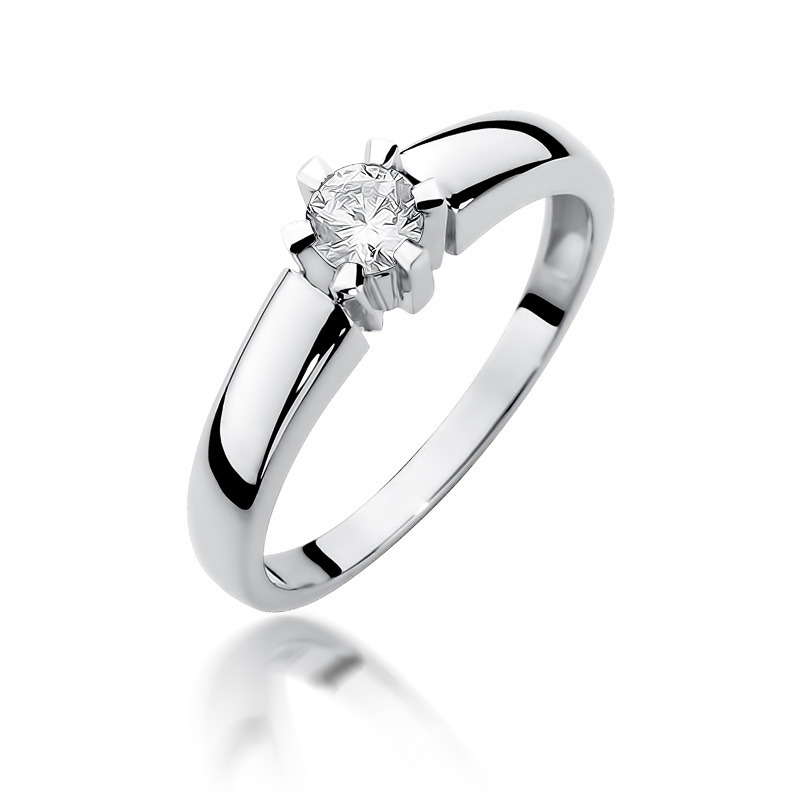 NUBIS® Zlatý prsten s diamanty - W-405W