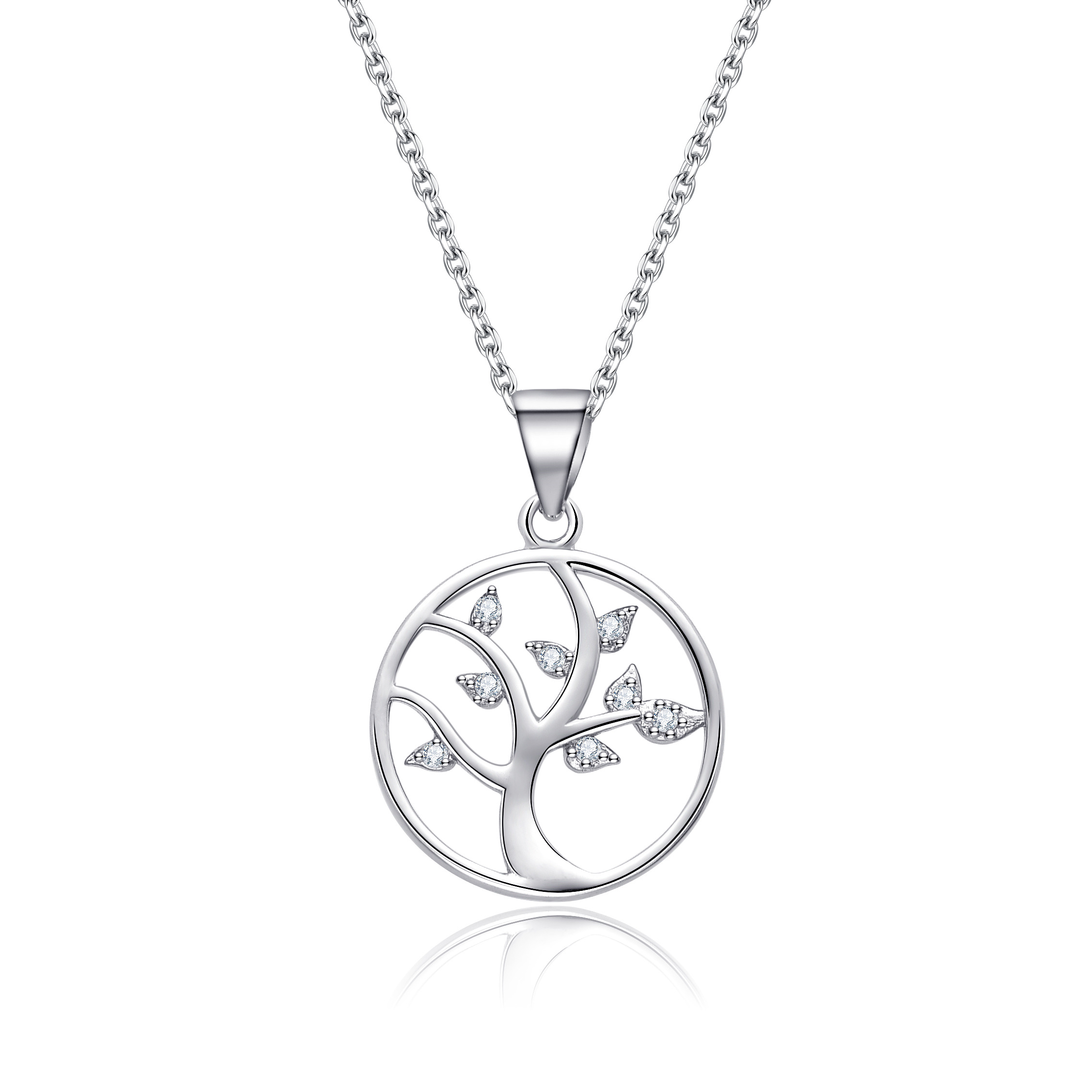 NUBIS® Stříbrný náhrdelník strom života - NB-2367