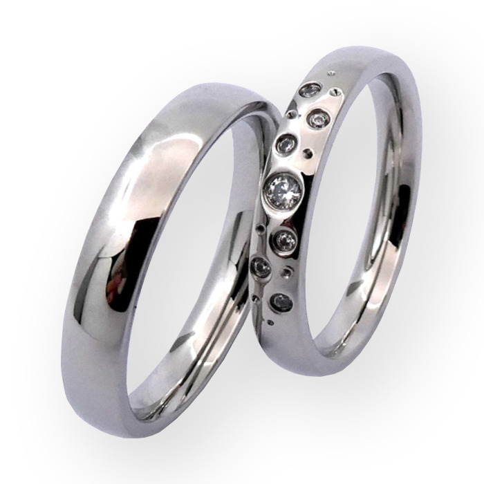 NUBIS® NSS3018-ZR Dámský ocelový snubní prsten - velikost 55 - NSS3018-ZR-55