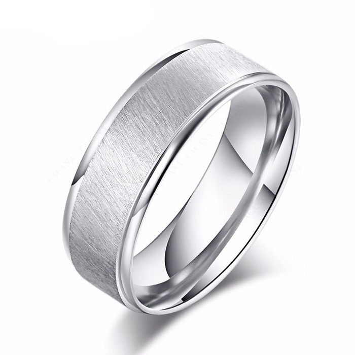 Šperky4U Ocelový prsten, vel. 57 - velikost 57 - OPR0090-57