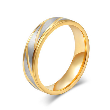 Šperky4U OPR0044 Ocelový snubní prsten, šíře 4 mm - velikost 57 - OPR0044-4-57