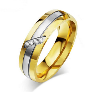 Šperky4U Ocelový prsten se zirkony, šíře 6 mm, vel. 55 - velikost 55 - OPR0055-D-55