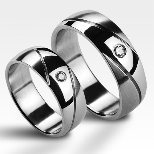 Šperky4U Snubní ocelový prsten šíře 6 mm, vel. 49 - velikost 49 - OPR1416-49