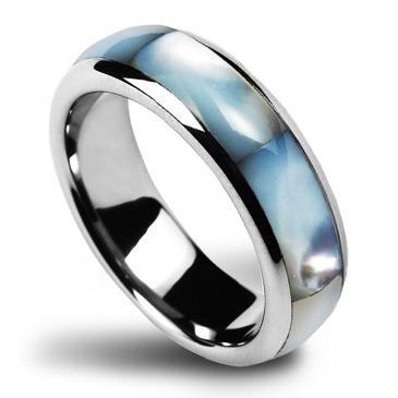 NUBIS® NWF1019 Dámský snubní prsten s perletí - velikost 50 - NWF1019-50