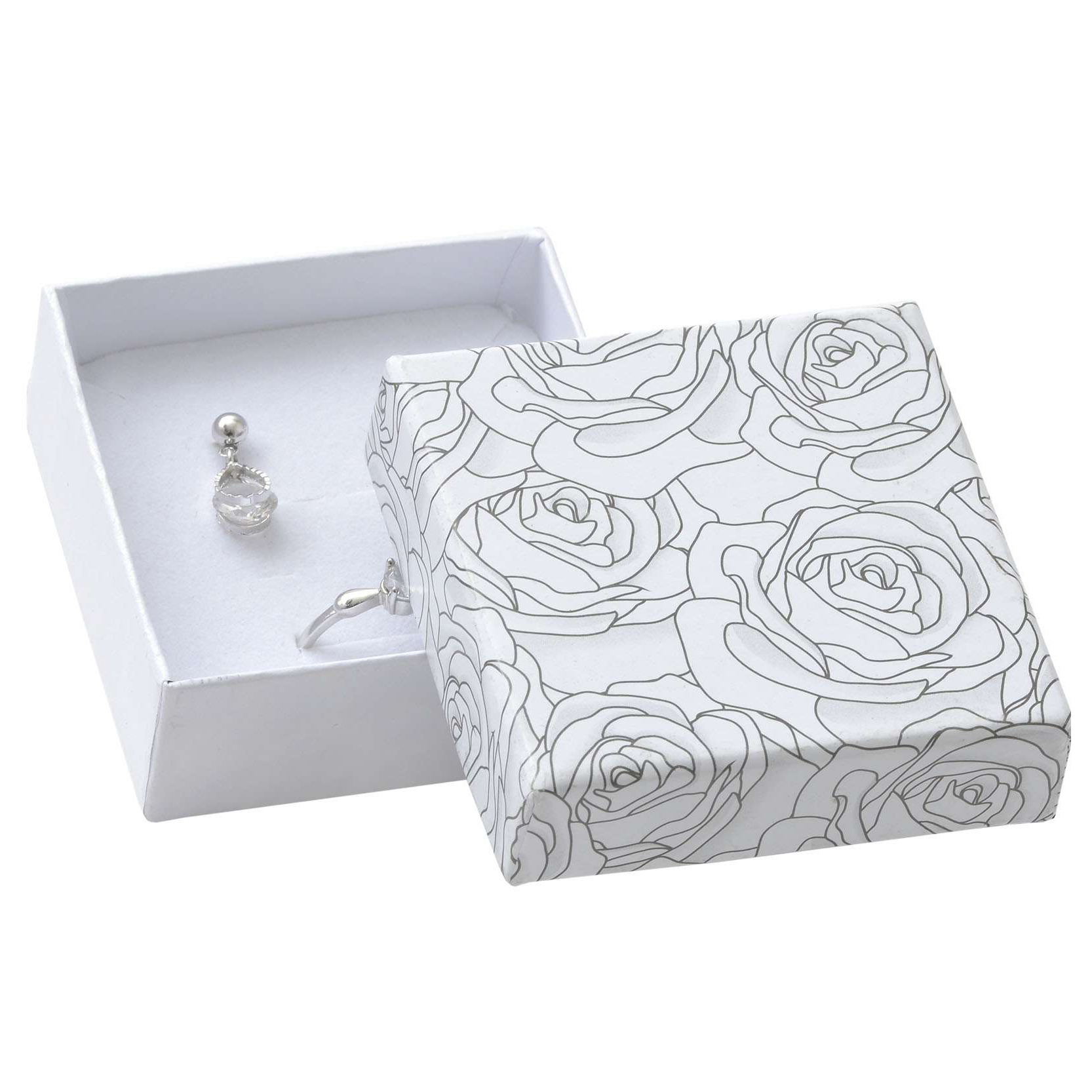 Šperky4U Dárková krabička na soupravu s růžemi - KR0563