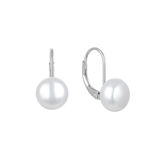 Levně NUBIS® Stříbrné perlové náušnice - NB-3456