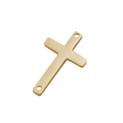 Šperky4U Zacená ocelová komponenta - křížek - OK1432-RD
