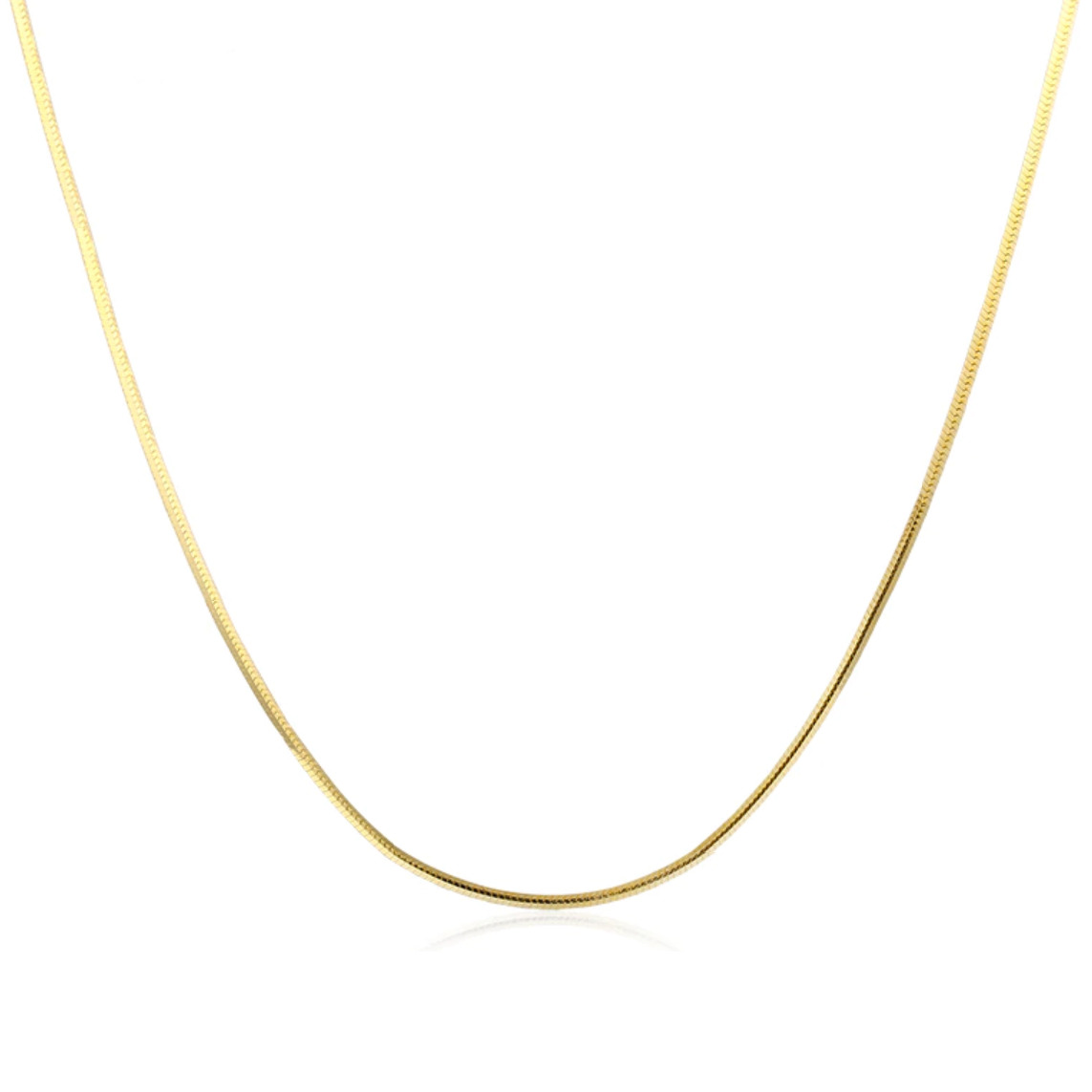 Šperky4U Zlacený stříbrný řetízek - had, délka 50 cm - NB-7011-50