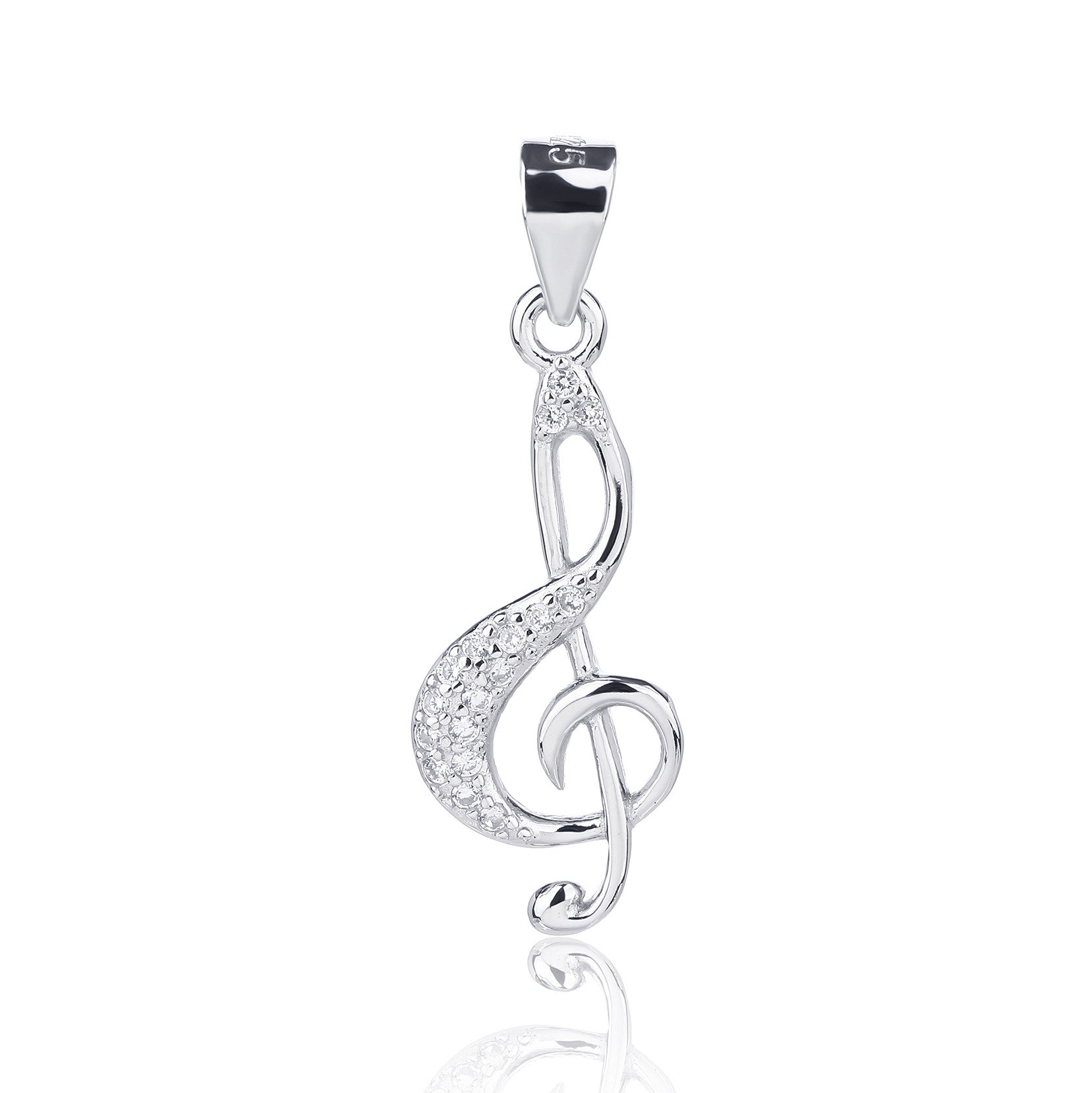 NUBIS® Stříbrný přívěšek houslový klíč - NB-4483